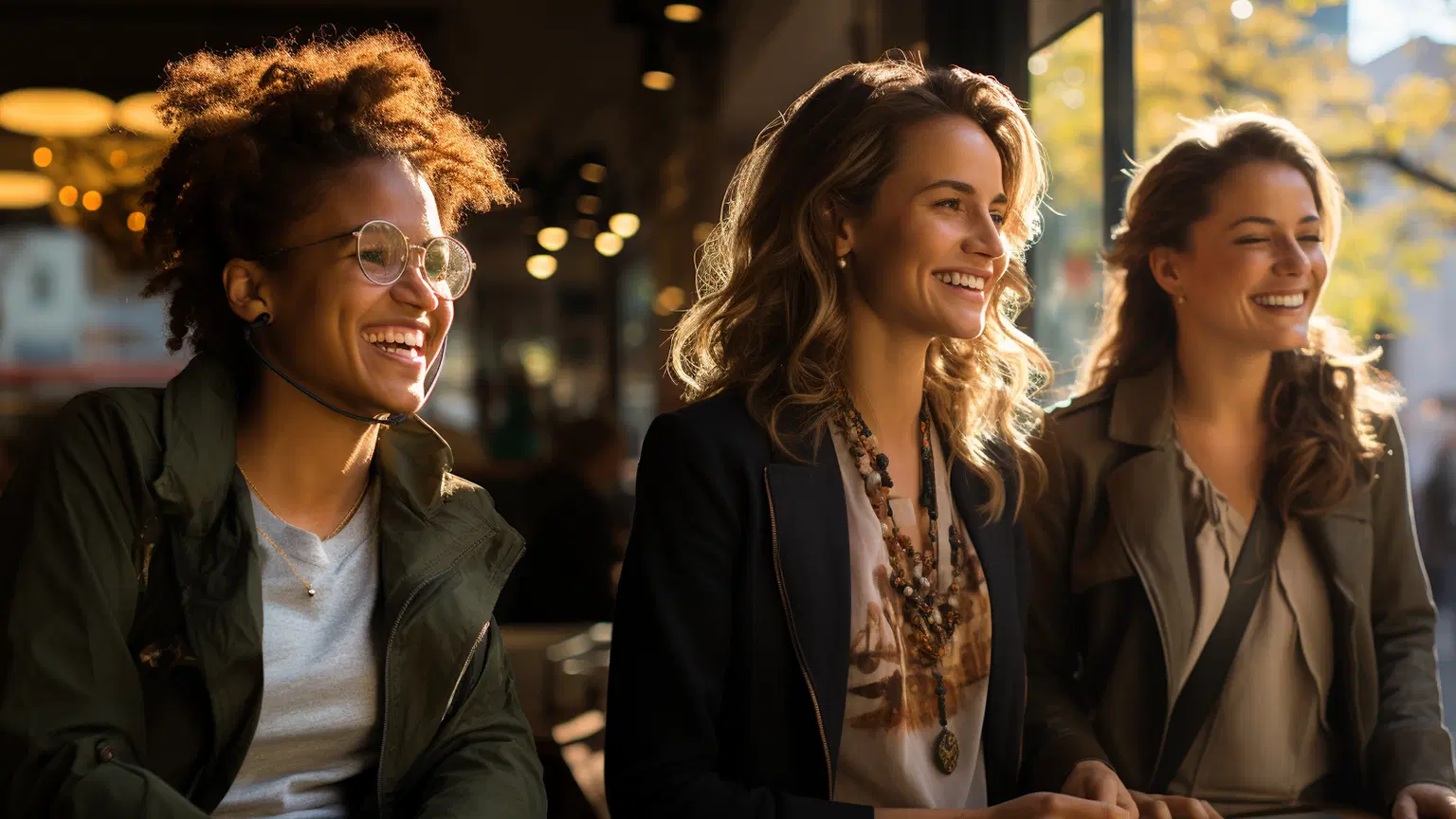 Two women in a meeting